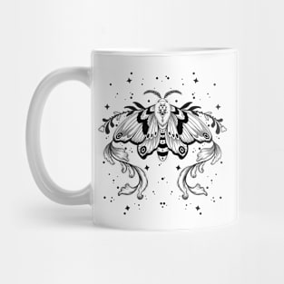 B&W MOTH ART Mug